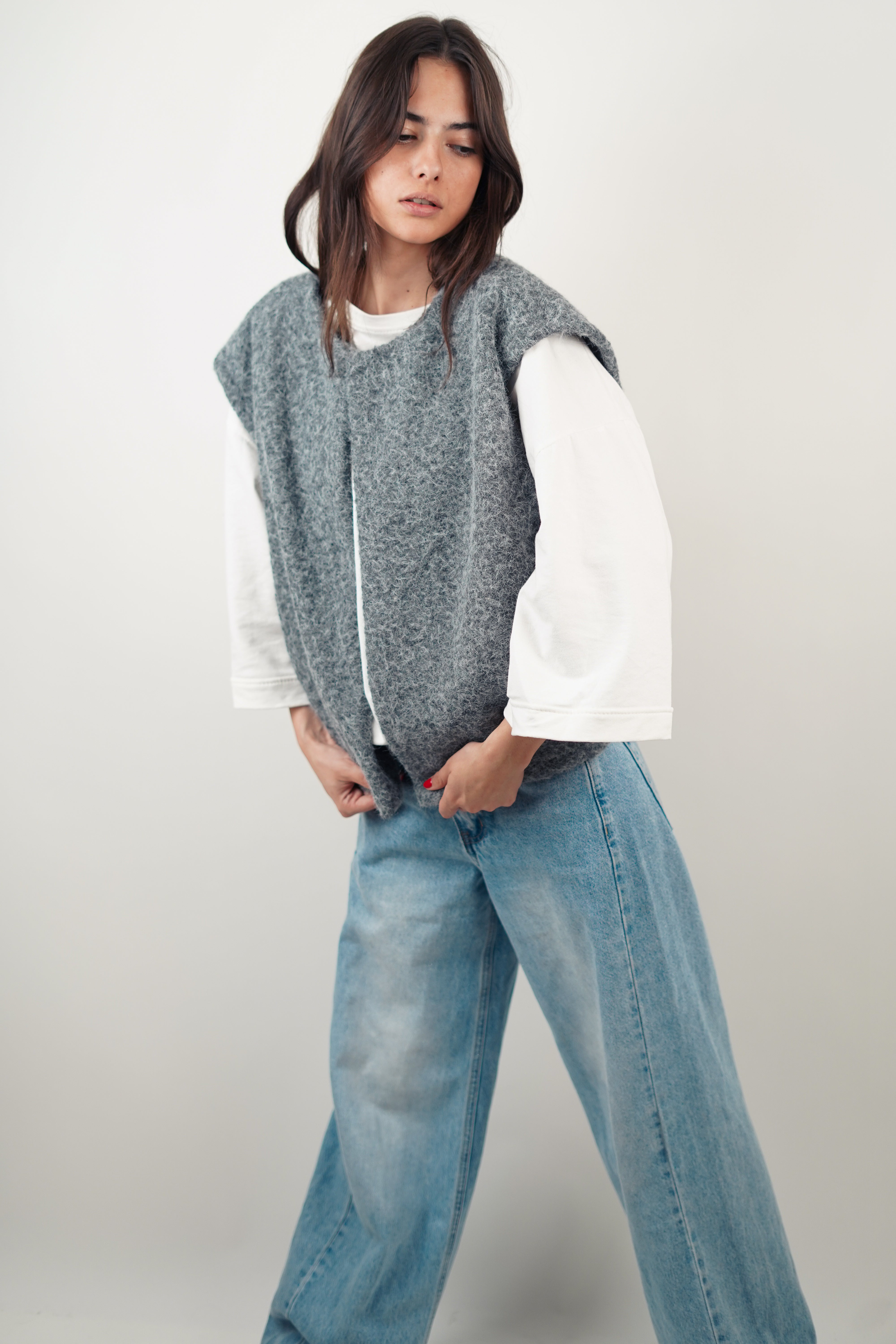 Ava | Gilet in Luxurious Mohair