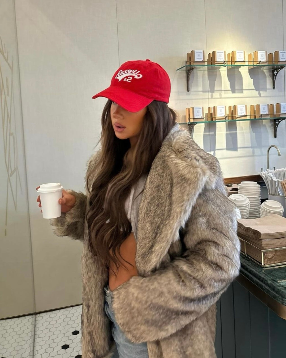 ROXY | FAUX FUR COAT