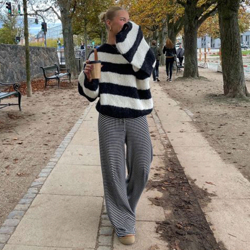 Aurora | Striped Trousers