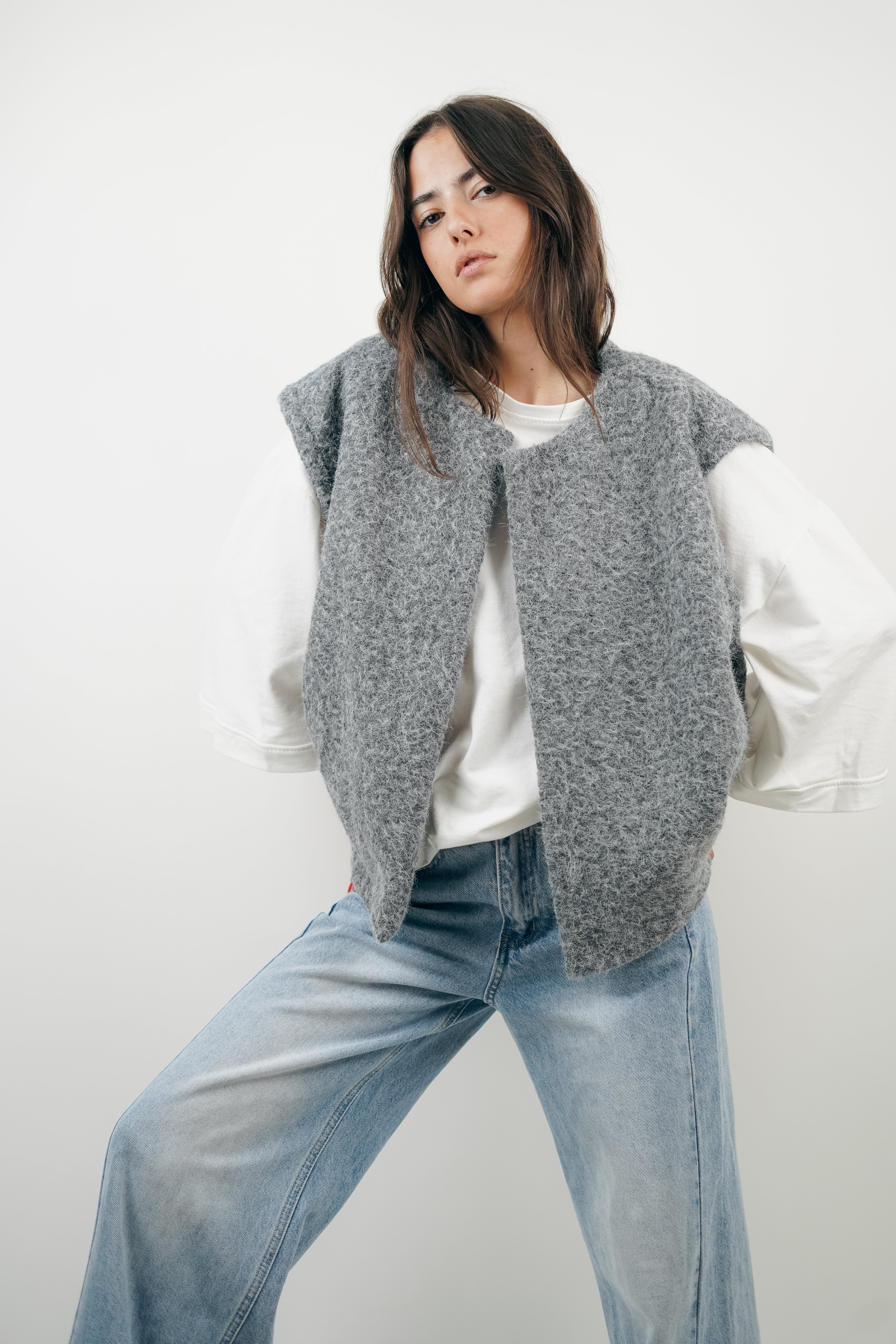 Ava | Gilet in Luxurious Mohair