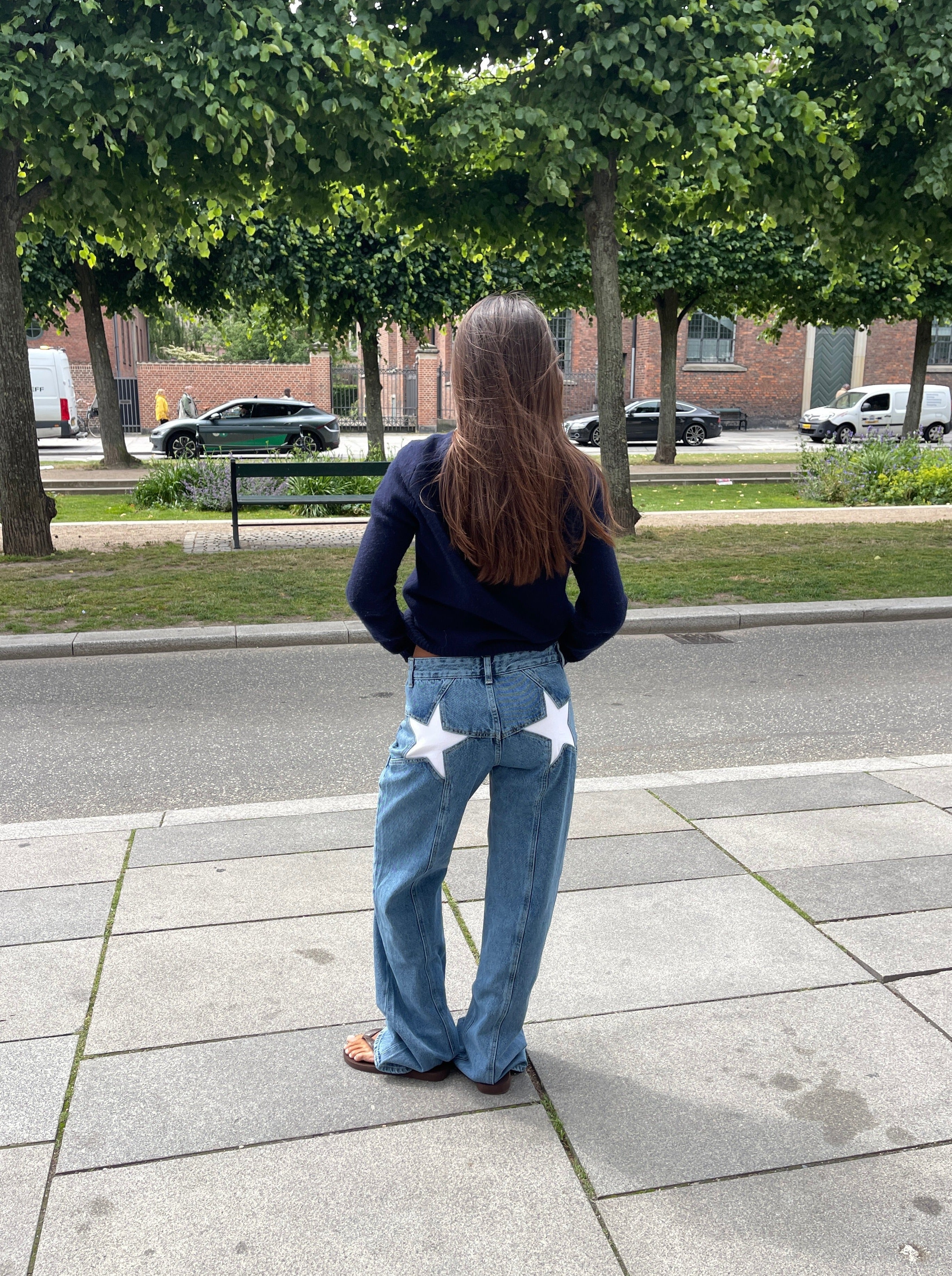 Camilla Star Jeans - Oversized jeans with stars