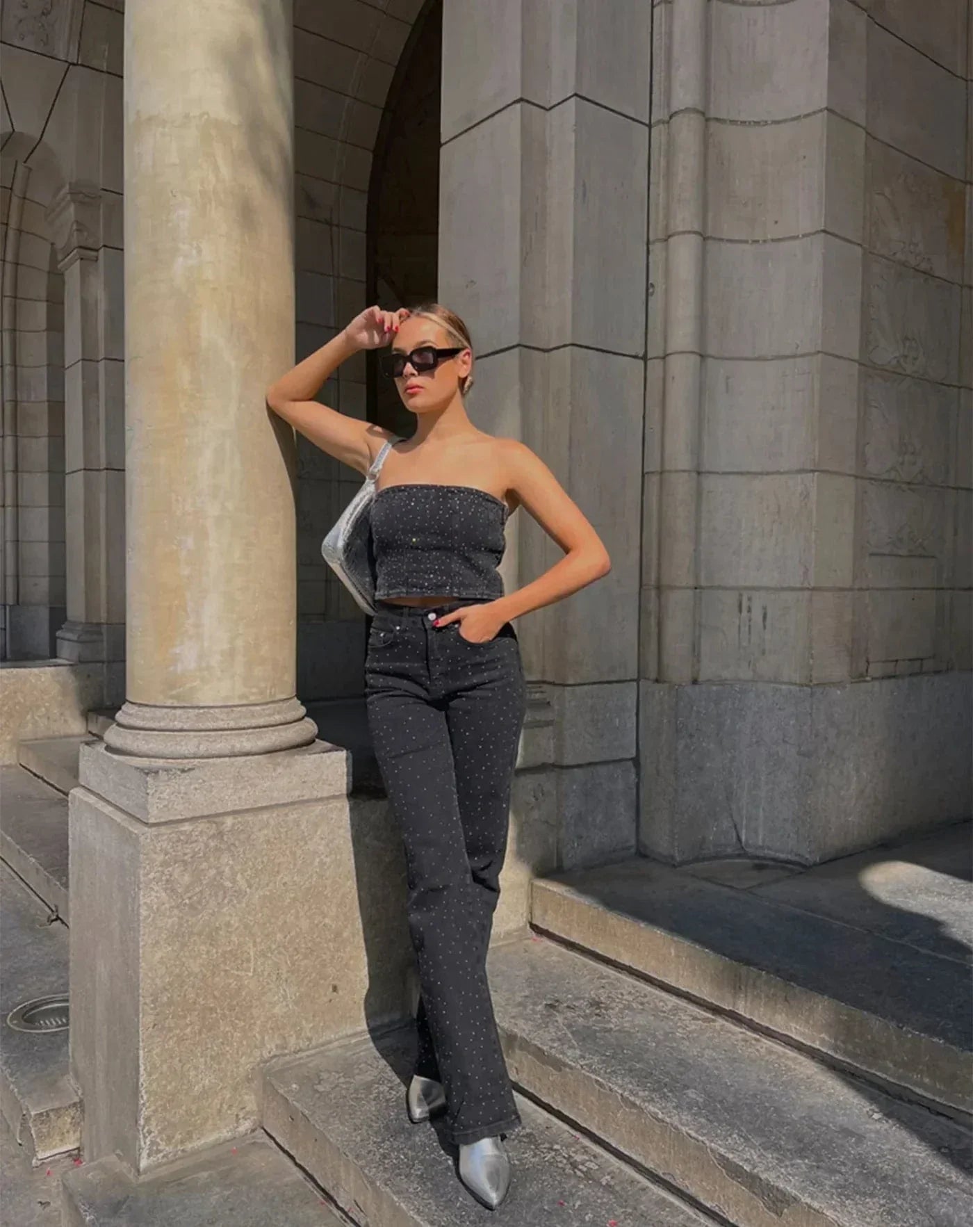 Valentina | Glitter Denim Jeans