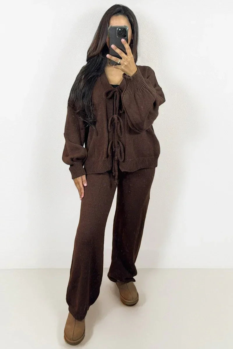 Amalia | Knitted Top with Front Knot