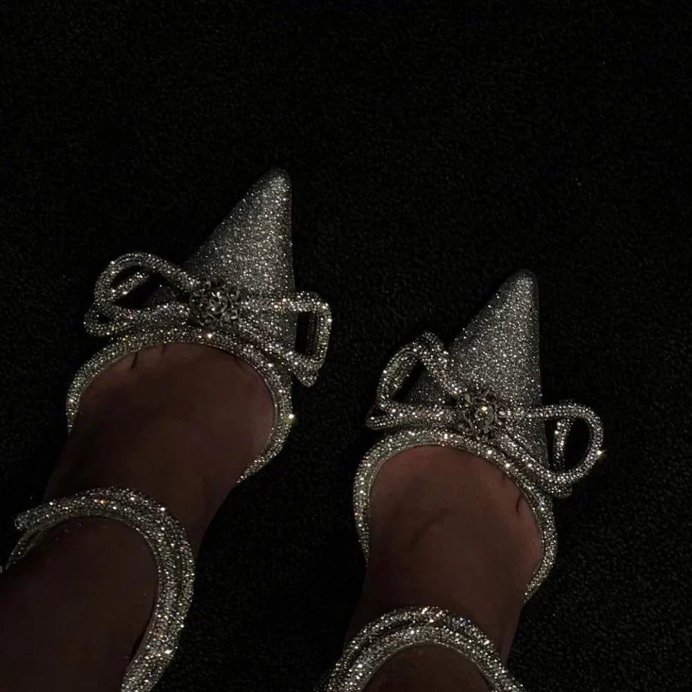 Cyrila | Crystal Bow Heels