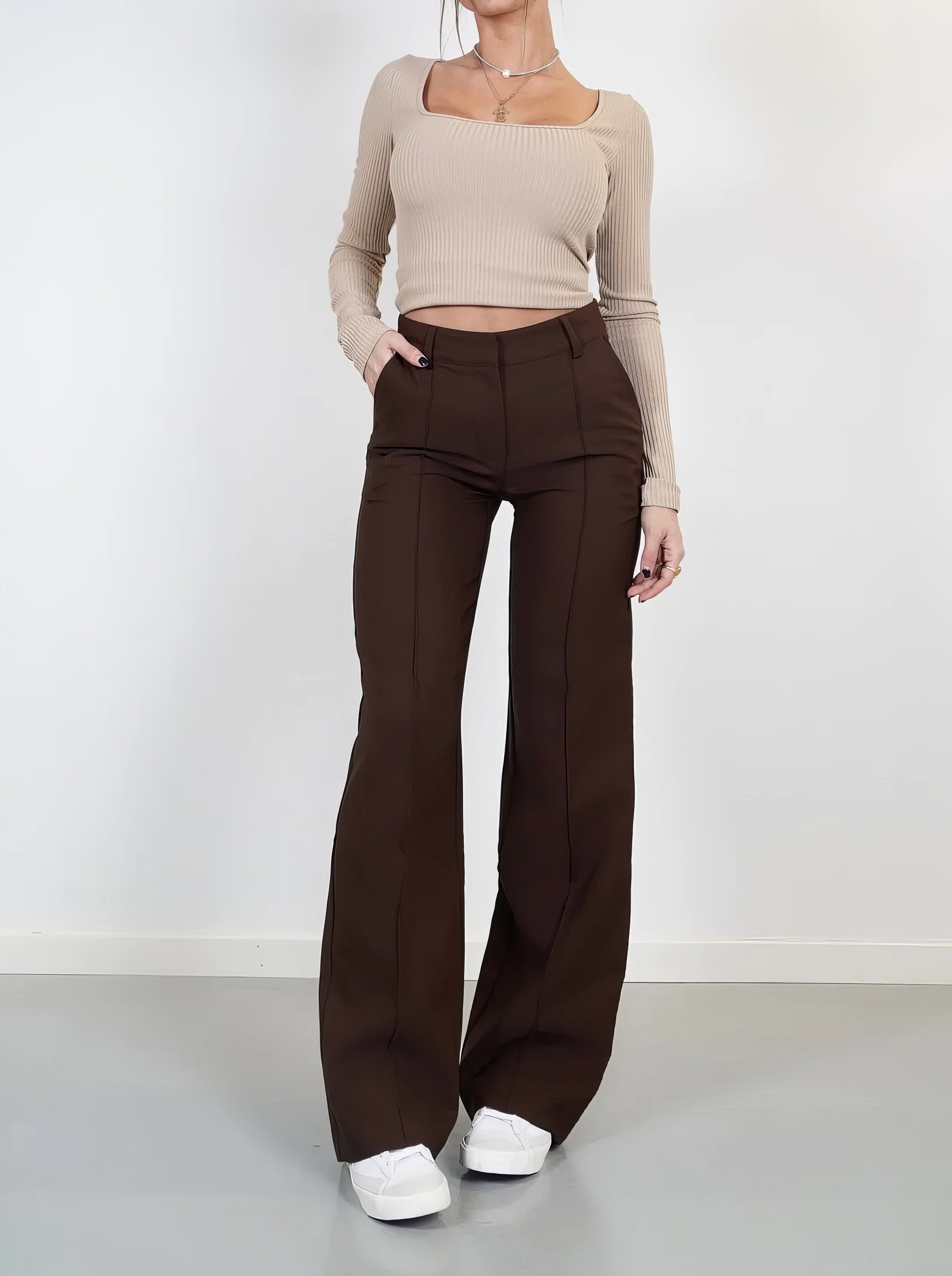 Elena | Wide Leg Trousers