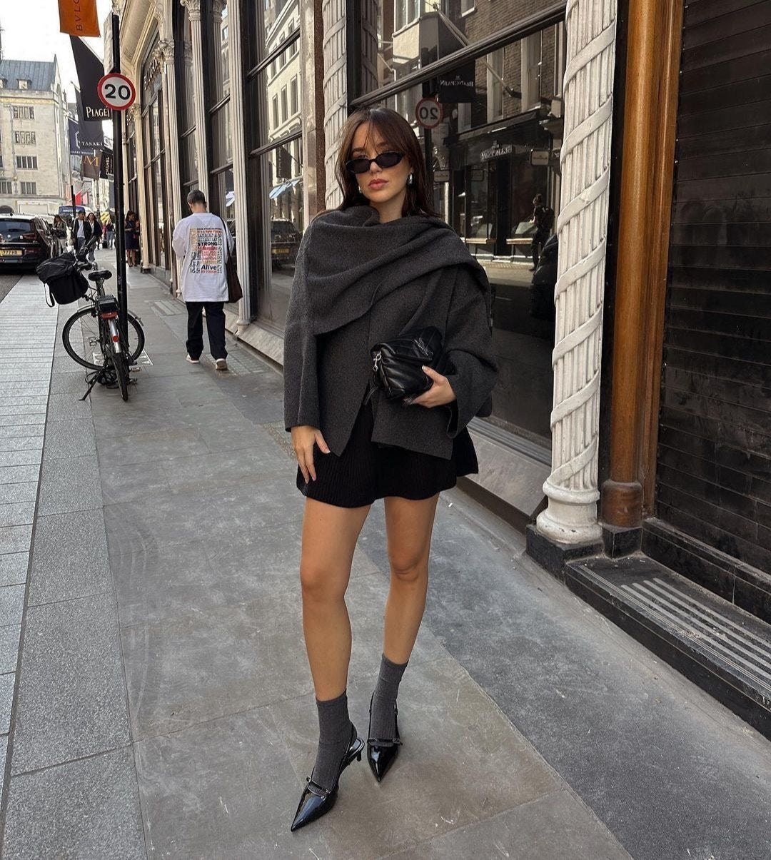 Mace | Elegant Scarf Coat