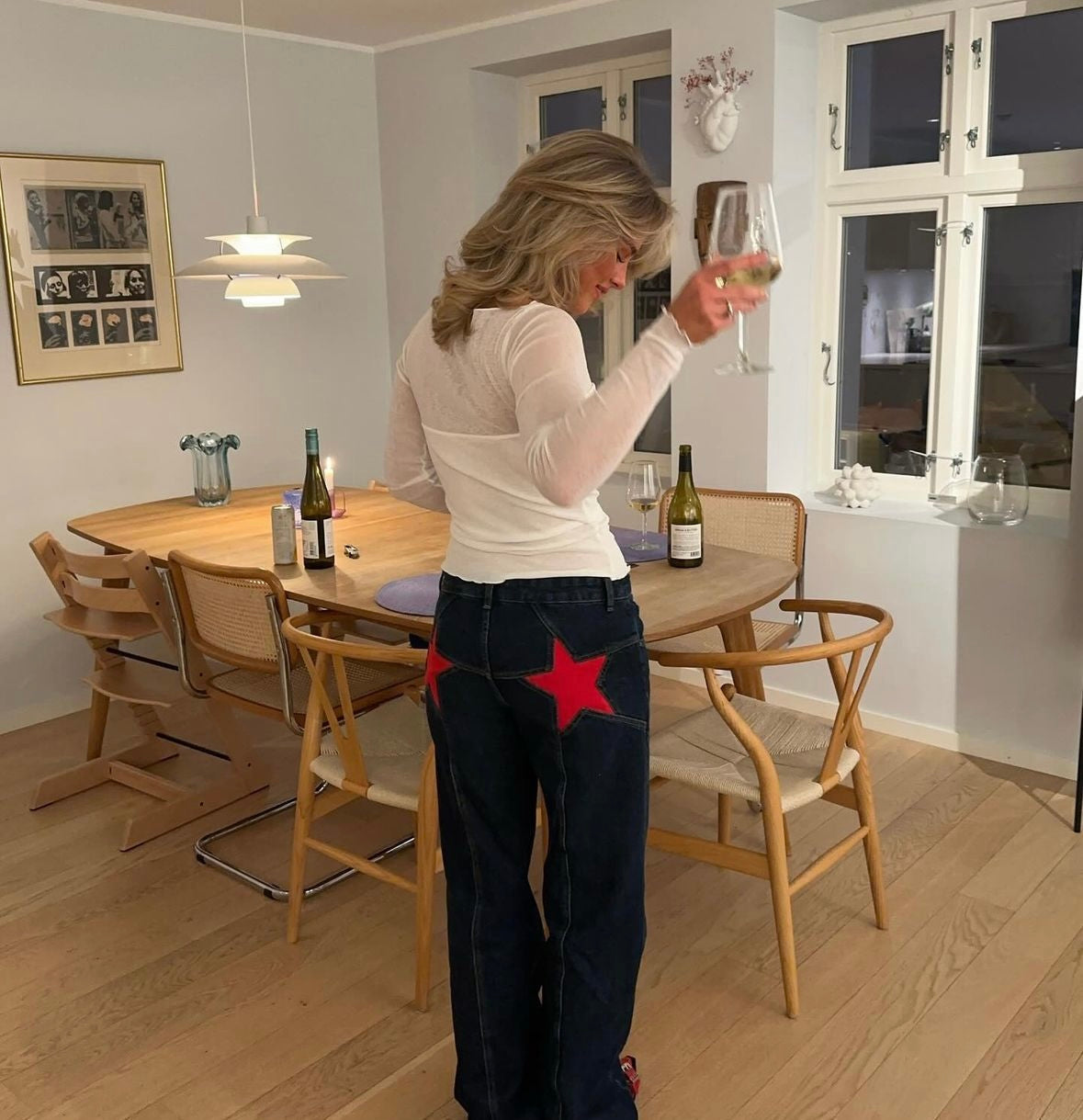 Camilla Star Jeans - Oversized jeans with stars