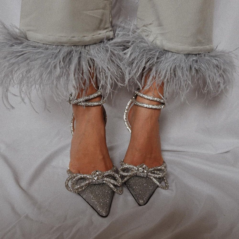 Cyrila | Crystal Bow Heels